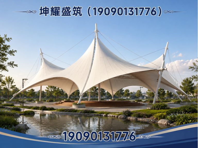 和硕县膜结构施工展示图